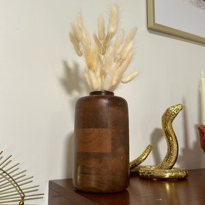 West Elm wood vase (1 of 2)